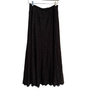Susan Graves Style Lace gray Long Skirt Size Small Women's Clothing